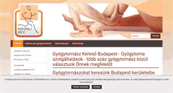Desktop Screenshot of gyogytornasz.co