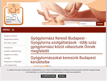 Tablet Screenshot of gyogytornasz.co
